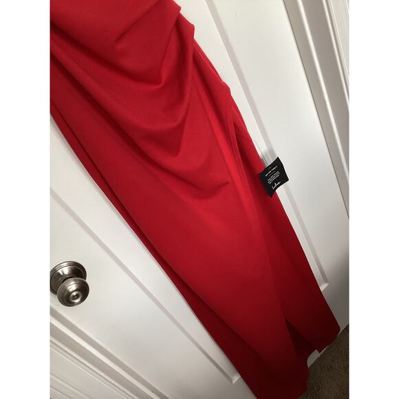 NWT Lulus Women's Sweetest Admirer Ruched Surplice Maxi Dress Red Size Small - Picture 6 of 13